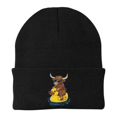 Cute Highland Cow Duck Pool Float Summer Vibes Swimming Beanie