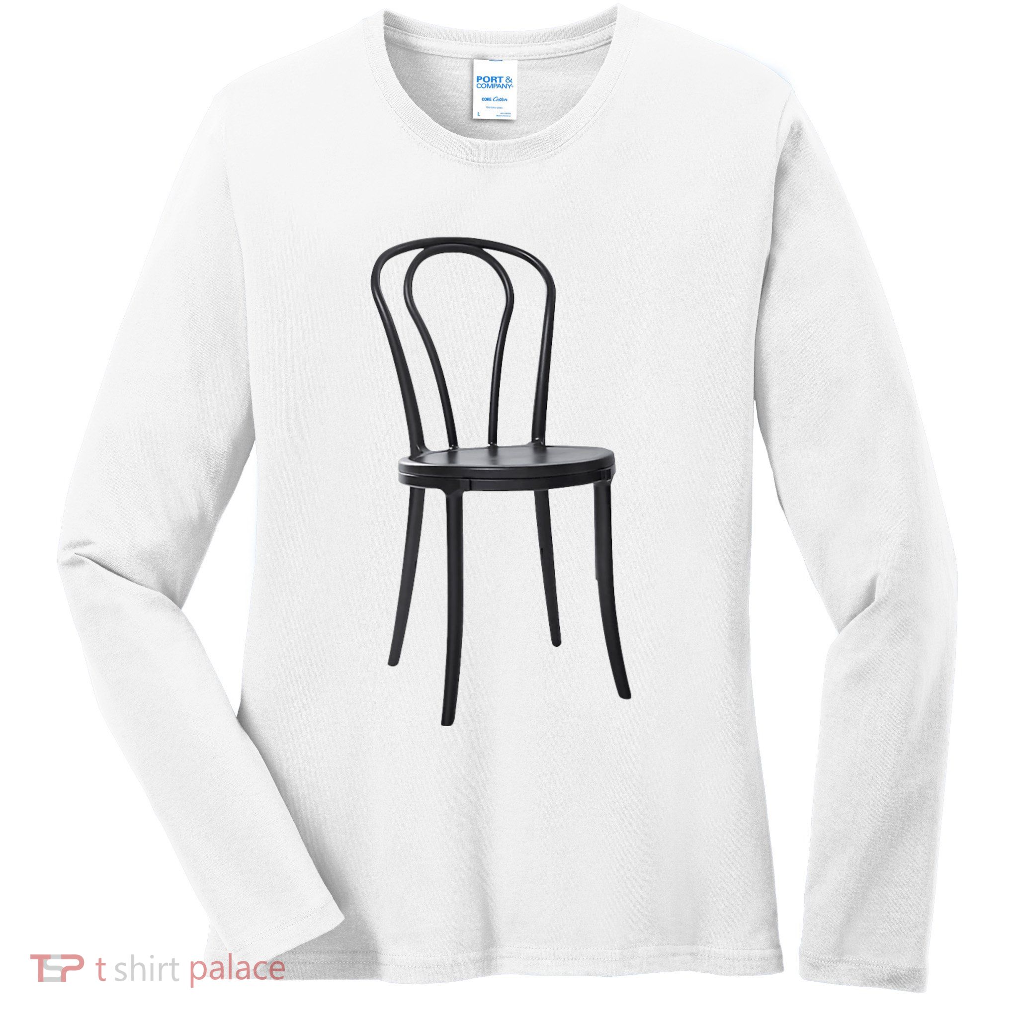 Couples Halloween Costume | Vigilante Chair Dance Ladies Long Sleeve Shirt