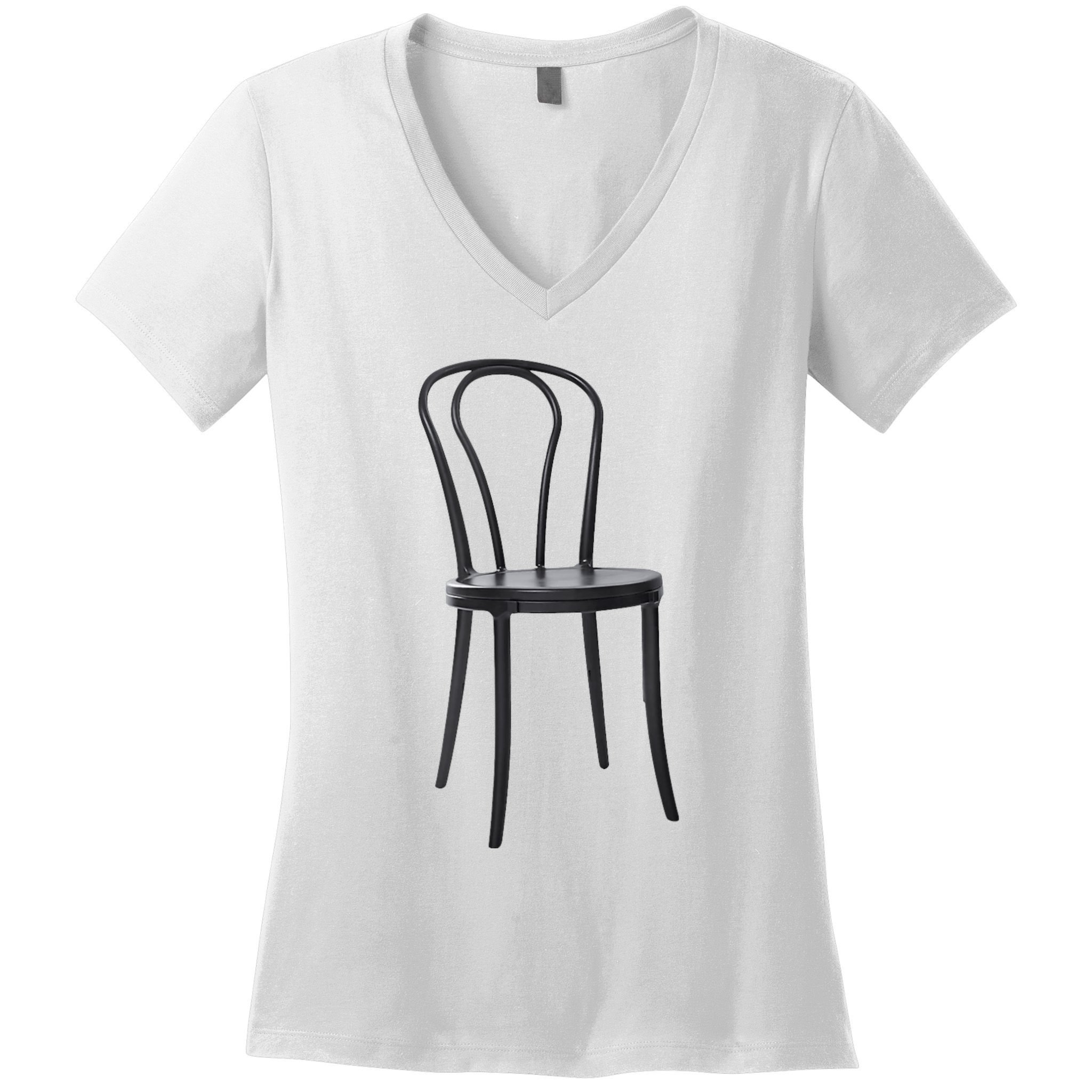 Couples Halloween Costume | Vigilante Chair Dance Women's V-Neck T-Shirt