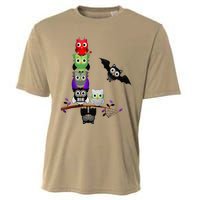 Cute Halloween Classic Monsters Spooky Owls Cooling Performance Crew T-Shirt