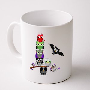 Cute Halloween Classic Monsters Spooky Owls Coffee Mug