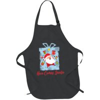 Christmas Here Comes Santa Gift Box Apron
