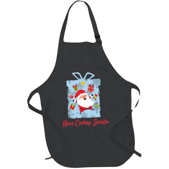 Christmas Here Comes Santa Gift Box Apron