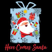 Christmas Here Comes Santa Gift Box Apron