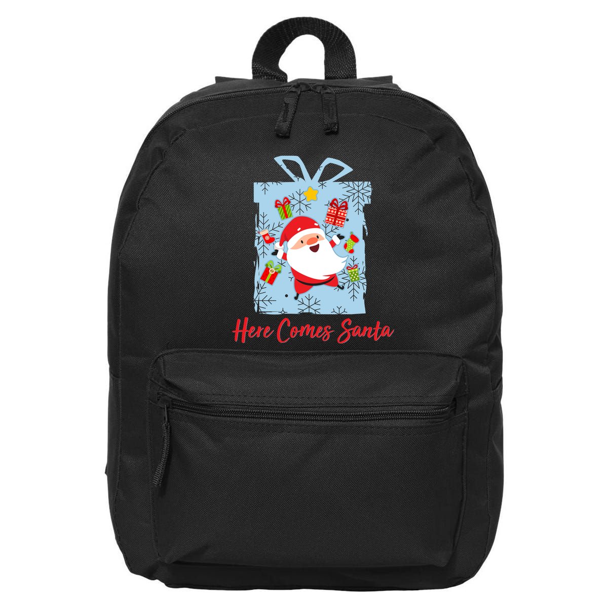 Christmas Here Comes Santa Gift Box 16 in Basic Backpack