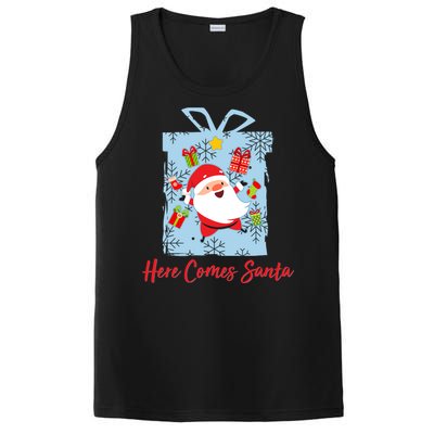 Christmas Here Comes Santa Gift Box PosiCharge Competitor Tank