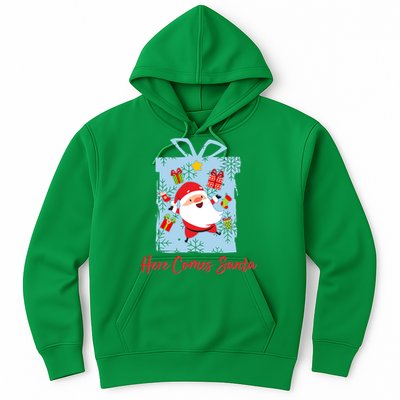 Christmas Here Comes Santa Gift Box Hoodie