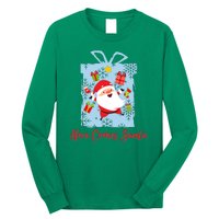 Christmas Here Comes Santa Gift Box Long Sleeve Shirt