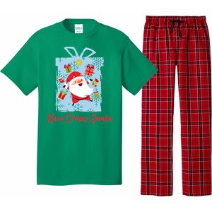 Christmas Here Comes Santa Gift Box Pajama Set