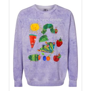 Cute Hungry Caterpillar Teacher Kindergarten Back To School Colorblast Crewneck Sweatshirt