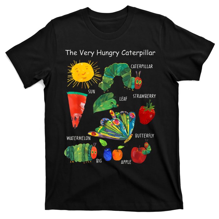 Cute Hungry Caterpillar Teacher Kindergarten Back To School T-Shirt