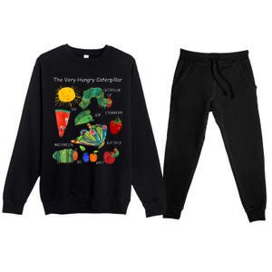 Cute Hungry Caterpillar Teacher Kindergarten Back To School Premium Crewneck Sweatsuit Set