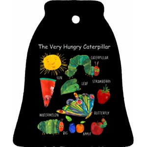 Cute Hungry Caterpillar Teacher Kindergarten Back To School Ceramic Bell Ornament