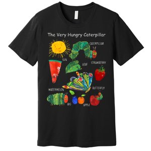 Cute Hungry Caterpillar Teacher Kindergarten Back To School Premium T-Shirt