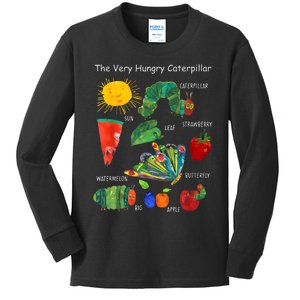 Cute Hungry Caterpillar Teacher Kindergarten Back To School Kids Long Sleeve Shirt