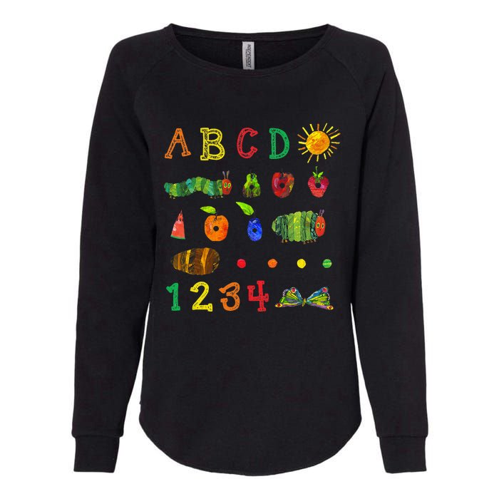 Cute Hungry Caterpillar Transformation Back To School Womens California Wash Sweatshirt