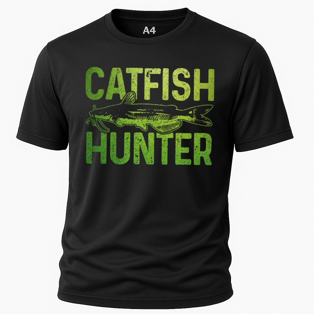 Catfish Hunter Catfishing Fishing Fisherman Gift Cooling Performance Crew T-Shirt