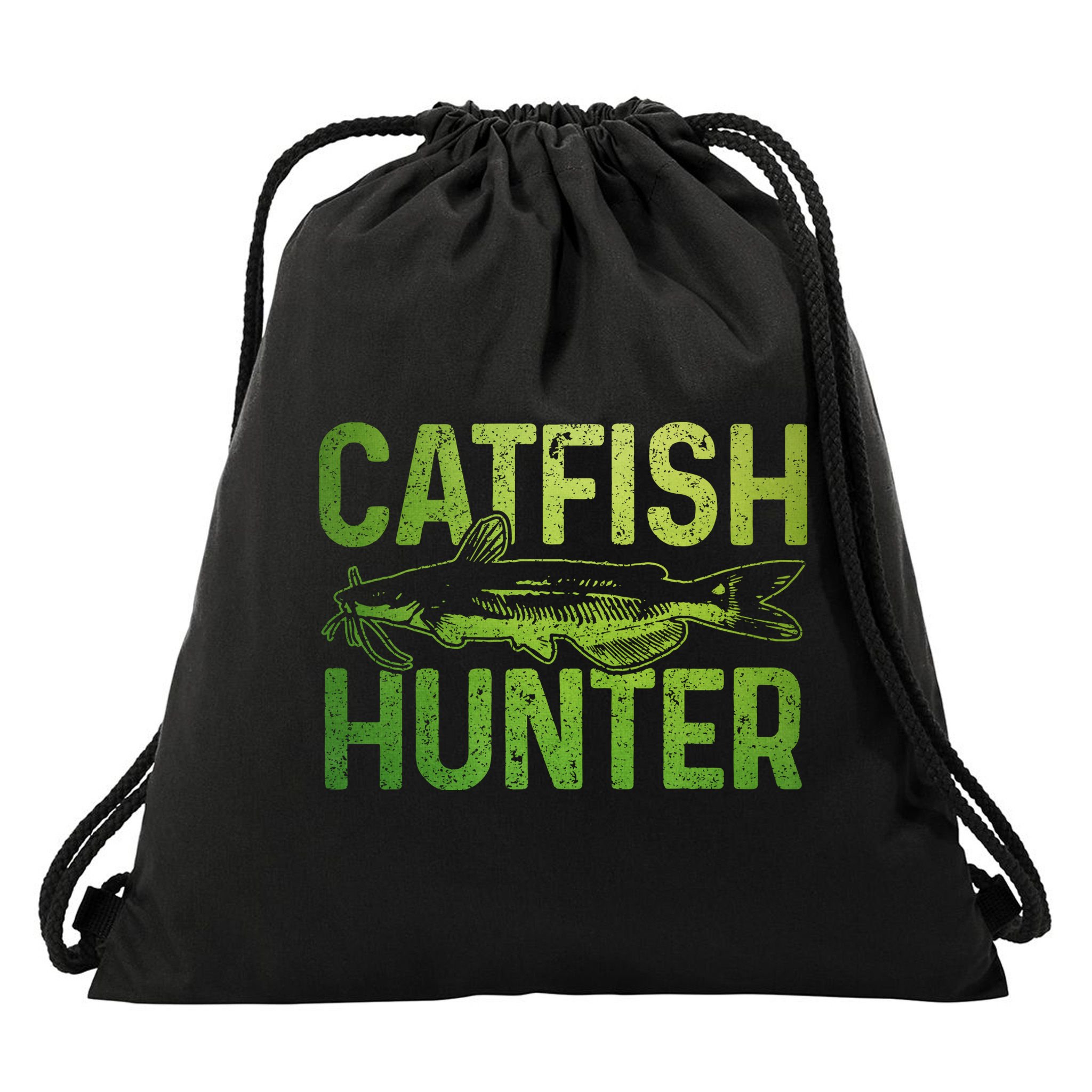 Catfish Hunter Catfishing Fishing Fisherman Gift Drawstring Bag
