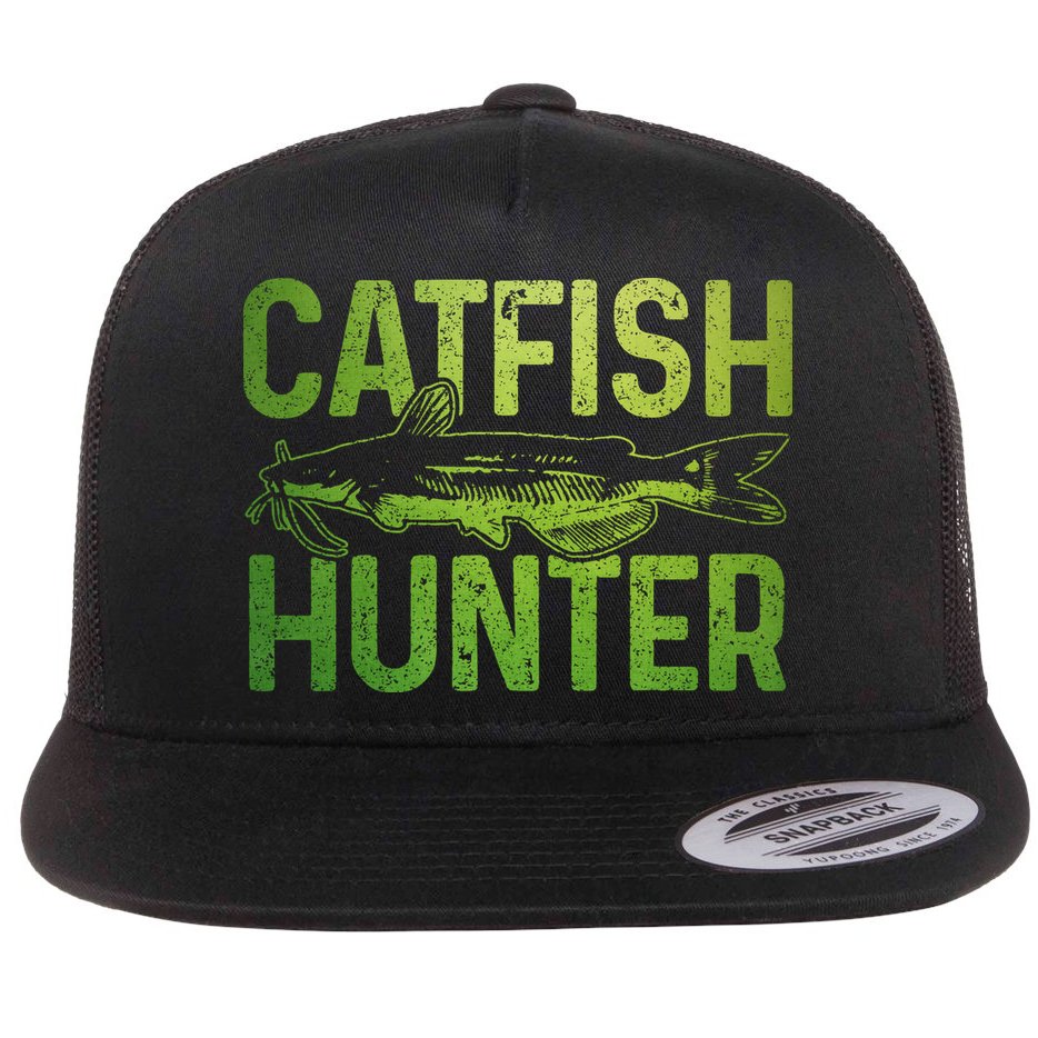 Catfish Hunter Catfishing Fishing Fisherman Gift Flat Bill Trucker Hat