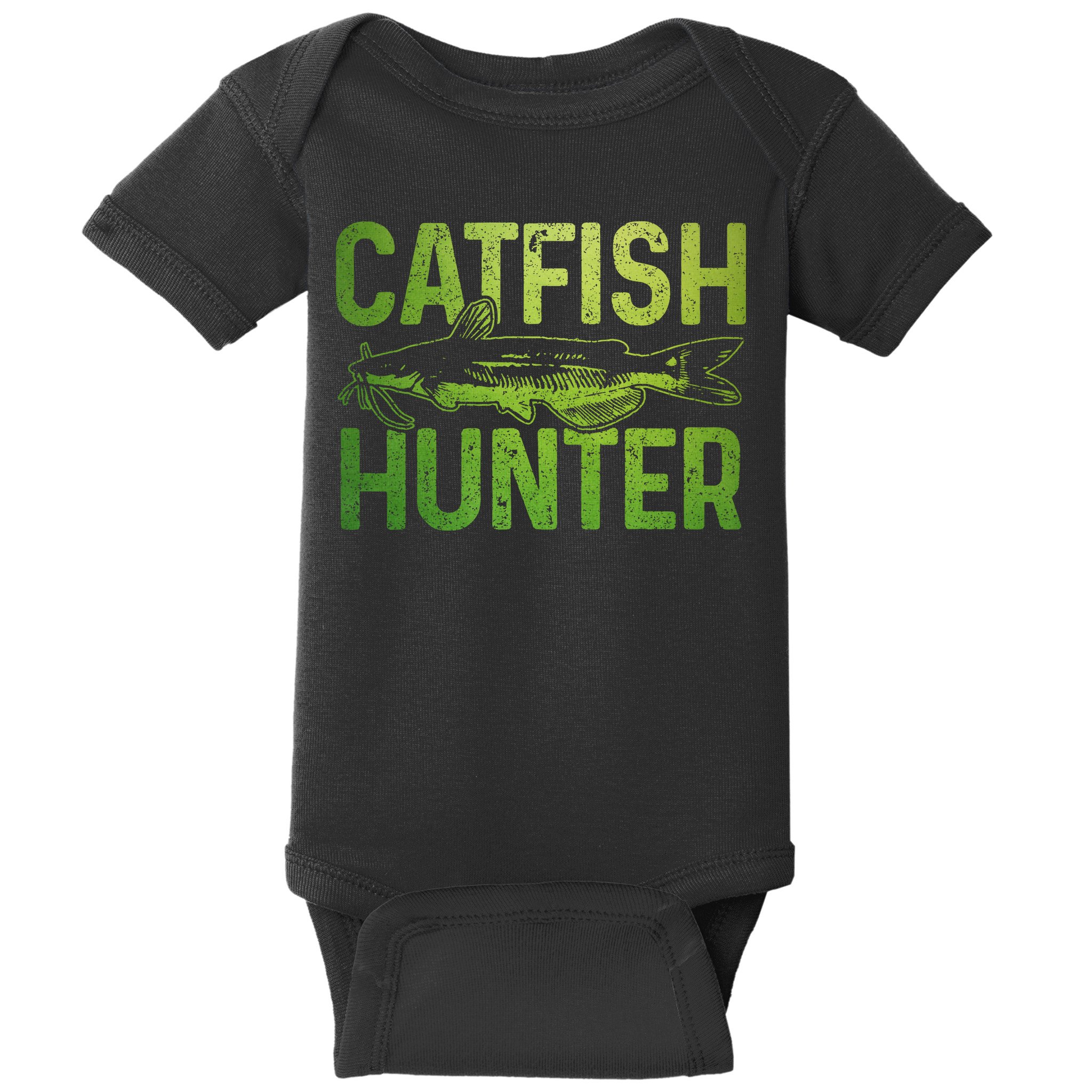 Catfish Hunter Catfishing Fishing Fisherman Gift Baby Bodysuit