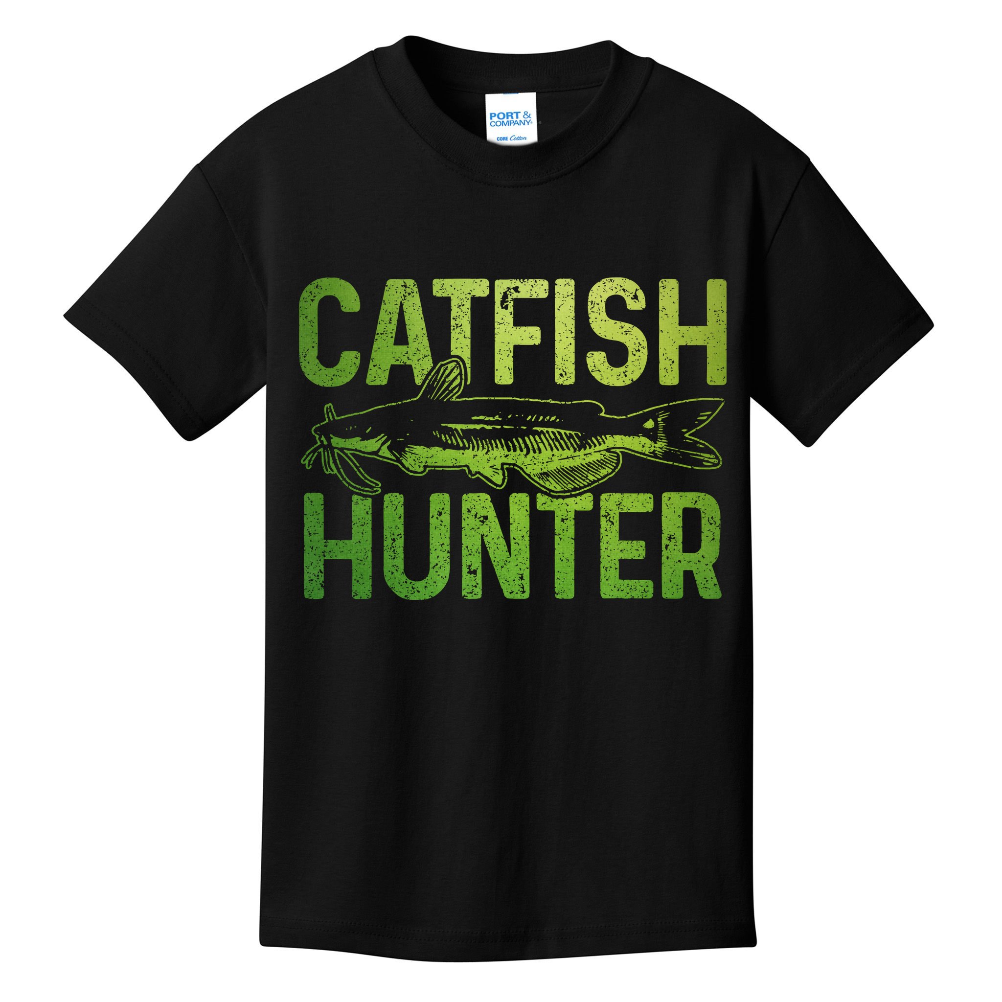 Catfish Hunter Catfishing Fishing Fisherman Gift Kids T-Shirt
