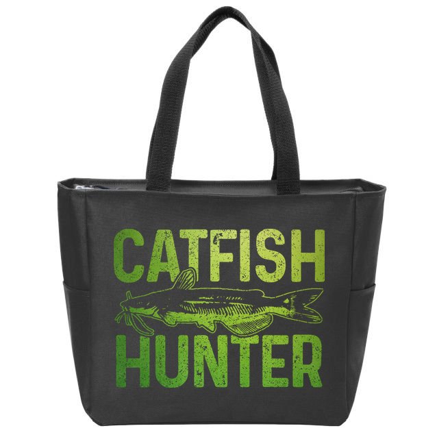 Catfish Hunter Catfishing Fishing Fisherman Gift Zip Tote Bag