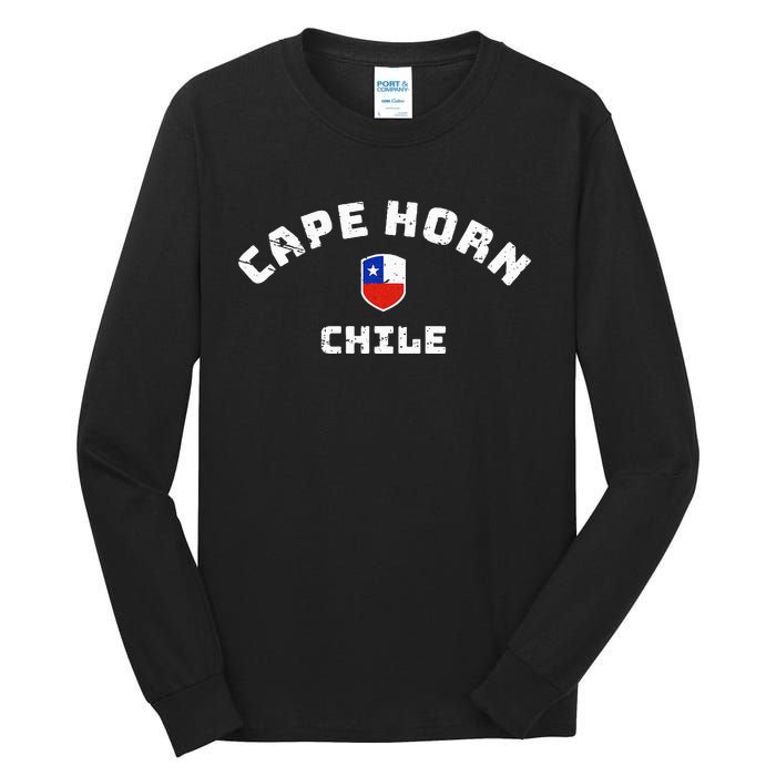 Cape Horn Chile Chilean Flag Tall Long Sleeve T-Shirt