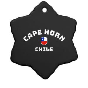 Cape Horn Chile Chilean Flag Ceramic Star Ornament