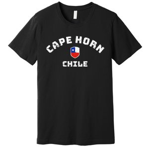 Cape Horn Chile Chilean Flag Premium T-Shirt