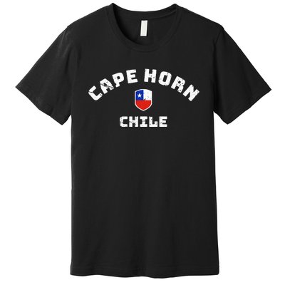 Cape Horn Chile Chilean Flag Premium T-Shirt