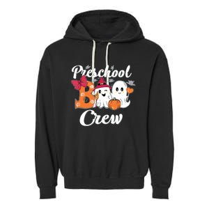 Cute Halloween Costume Preschool Boo Crew Preschool Kids Garment-Dyed Fleece Hoodie