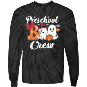 Cute Halloween Costume Preschool Boo Crew Preschool Kids Tie-Dye Long Sleeve Shirt