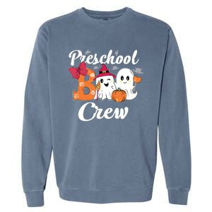 Cute Halloween Costume Preschool Boo Crew Preschool Kids Garment-Dyed Sweatshirt