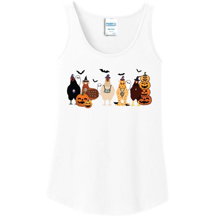 Cute Halloween Chicken Chicken Lover Halloween Gift Farmer Halloween Ladies Essential Tank