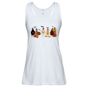 Cute Halloween Chicken Chicken Lover Halloween Gift Farmer Halloween Ladies Essential Flowy Tank