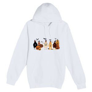 Cute Halloween Chicken Chicken Lover Halloween Gift Farmer Halloween Premium Pullover Hoodie