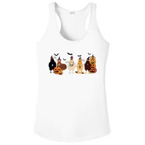 Cute Halloween Chicken Chicken Lover Halloween Gift Farmer Halloween Ladies PosiCharge Competitor Racerback Tank