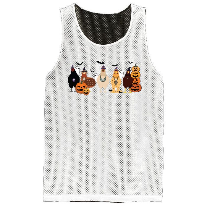 Cute Halloween Chicken Chicken Lover Halloween Gift Farmer Halloween Mesh Reversible Basketball Jersey Tank