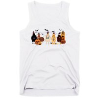 Cute Halloween Chicken Chicken Lover Halloween Gift Farmer Halloween Tank Top