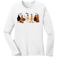 Cute Halloween Chicken Chicken Lover Halloween Gift Farmer Halloween Ladies Long Sleeve Shirt