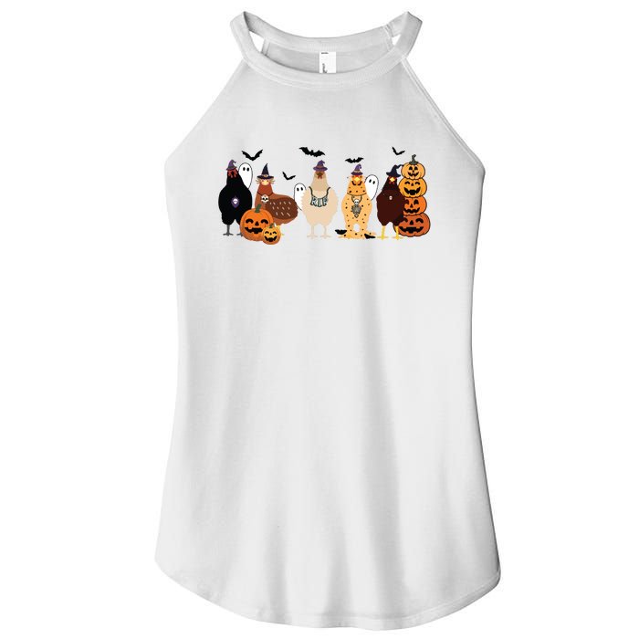 Cute Halloween Chicken Chicken Lover Halloween Gift Farmer Halloween Women's Perfect Tri Rocker Tank