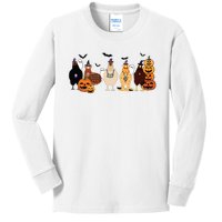 Cute Halloween Chicken Chicken Lover Halloween Gift Farmer Halloween Kids Long Sleeve Shirt