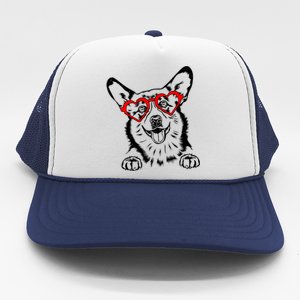 Corgi Heart Cute Valentines Day Dog Lover Great Gift Trucker Hat