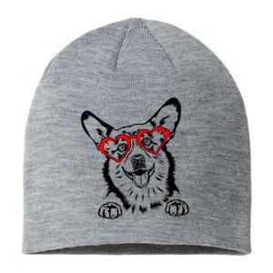 Corgi Heart Cute Valentines Day Dog Lover Great Gift Sustainable Beanie