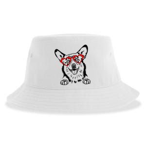 Corgi Heart Cute Valentines Day Dog Lover Great Gift Sustainable Bucket Hat