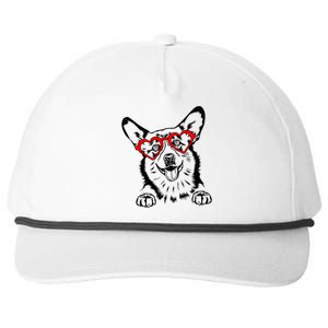 Corgi Heart Cute Valentines Day Dog Lover Great Gift Snapback Five-Panel Rope Hat