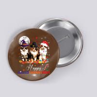 Cat Halloween Christmas Happy Hallothanksmas Thanksgiving Button