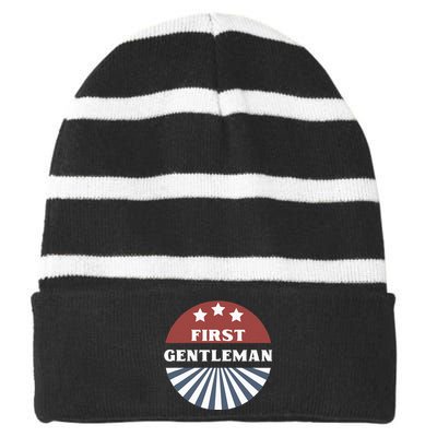 Couples Halloween Costume First Gentleman Striped Beanie with Solid Band