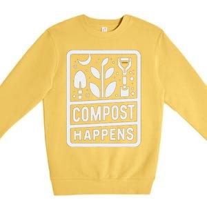 Compost Happens Premium Crewneck Sweatshirt