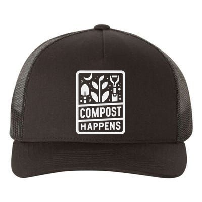 Compost Happens Yupoong Adult 5-Panel Trucker Hat